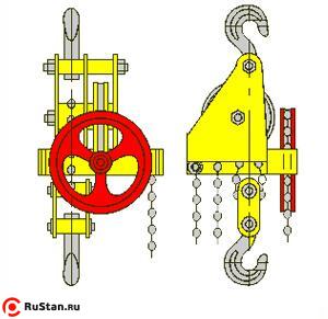 Таль ручная червячная стационарная ТРЧ 
1,0 т 9 м фото №1