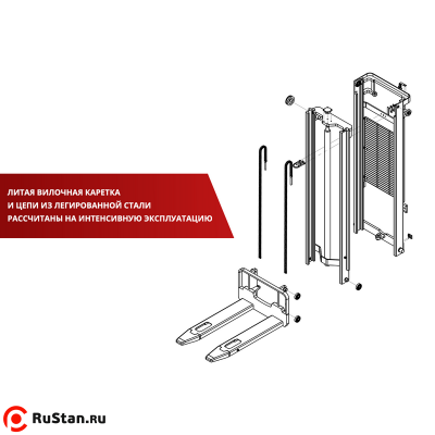 Самоходный Штабелер  BX-5015 OXLIFT 5 м 1500кг фото №6 Самоходный Штабелер  BX-5015 OXLIFT 5 м 1500кг фото №6