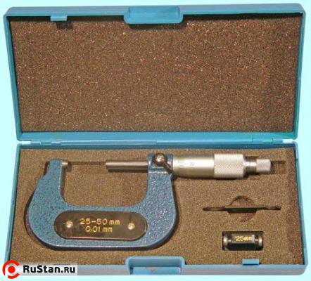 Микрометр Гладкий МК- 50   25- 50 мм (0,01) тв.сплав "CNIC" (ОМ1811-2) (повреждена упаковка) фото №1