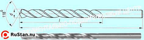 Сверло d 3,6 ц/х Р6М5К5 с вышлифованным профилем "CNIC" фото №1 Сверло d 3,6 ц/х Р6М5К5 с вышлифованным профилем "CNIC" фото №1