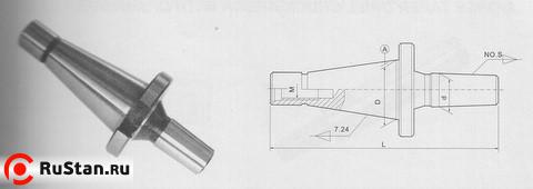 Оправка 7:24 -40 / В12 на внутренний конус сверлильного патрона (на расточ. и фрезер. станки), хв-к ГОСТ 25827 исп.1 фото №1
