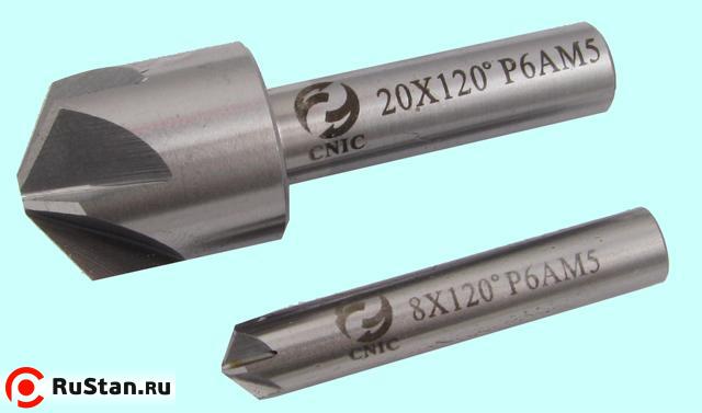 Зенковка d 10,0х14.0х 46 конус 120° dхв=8мм Р6АМ5 ц/х Z=6 DIN335A "CNIC" фото №1