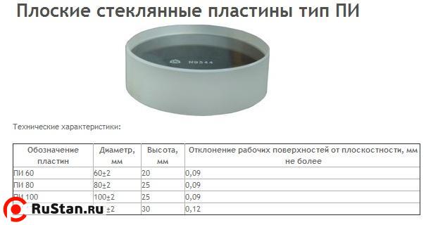 Пластина поверочная стеклянная ПИ- 60 Н кл.т.2 (Свидетельство о поверке от 27.11.12) фото №1