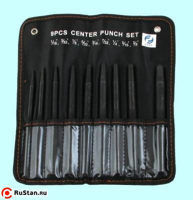 Набор кернеров из 12-ти шт. от 1/16" до 3/8" CrV в сумке "CNIC" (ОТ310) фото №1 Набор кернеров из 12-ти шт. от 1/16" до 3/8" CrV в сумке "CNIC" (ОТ310) фото №1