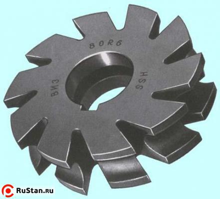 Фреза Вогнутая  80х22х27 R6,0 Р6М5 Z=10  тип2 фото №1