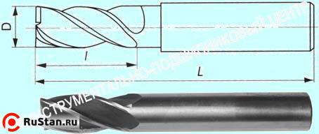 Фреза Концевая d 3,5х15х47 ц/х Р18 Z=3 "CNIC" dхв-4мм фото №1