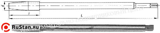 Метчик Гаечный 1 1/8" ЭП688 порошковая сталь дюймовый (16 ниток/дюйм) винтовая канавка фото №1