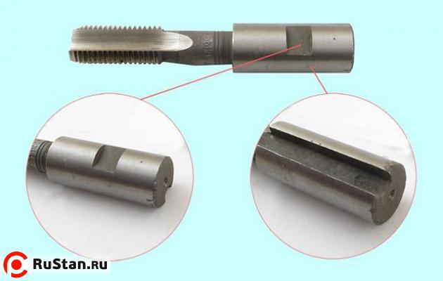 Метчик G   5/8" Р18 трубный цилиндрический,  машинный с ц/х d 25мм (14 ниток/дюйм) для глух. отв. специальный(без марк)  фото №1