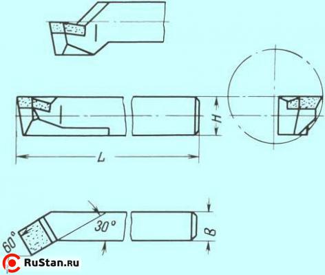 Резец Расточной 20х20х170 тв. сплав для сквозных отверстий (без маркировки) фото №1