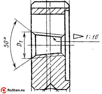 Плашка Трубная коническая   R    1/16", 28 ниток/дюйм, dнар.30мм Р6АМ5 "TLX" фото №1