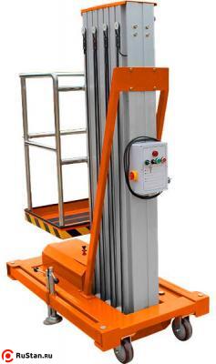 Телескопический одномачтовый подъемник с аккумулятором GROST Single Mast 125-9 (DC/AC) фото №2 GROST Single Mast 125-9 AC/DC фото №2