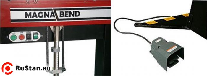 Пульт управления, дублированный на обоих сторонах станка, и выносная педаль управления фото №7 METAL MASTER MAGNABEND MB 3200E фото №7