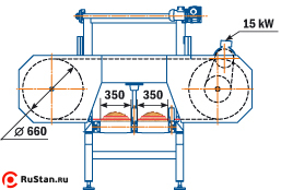 Пилорама ленточная Авангард-ЛП-80-Д-2К - фото 1 фото №2 Авангард-ЛП-80-Д-2К фото №2