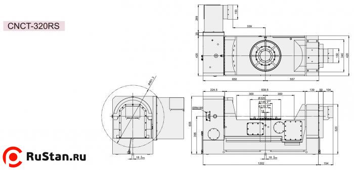 Размеры столы CNCT-320RS фото №2 Размеры столы CNCT-320RS фото №2