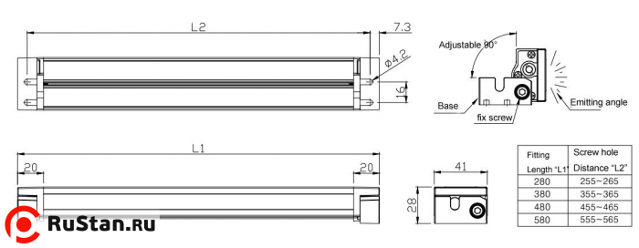 Светильник станочный светодиодный LED M9T фото №2 Светильник станочный светодиодный LED M9T фото №2