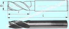 Фреза Концевая d 2,0х 7х39 ц/х Р18 Z=2 