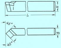 Резец Проходной отогнутый 20х20х120 тв. сплав (без маркировки)