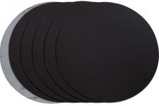 Диск шлифовальный на велкро основе P120, 230мм / без отв., черный, 5 шт.