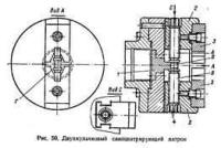 двухкулачный самоцентрирующийся патрон